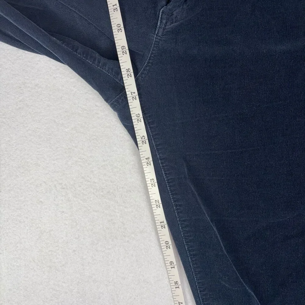 Gap 1969 Legging Jeans Women's 32/14 Navy Corduroy Skinny Stretch